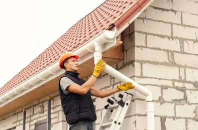 Pose et remplacement de gouttières à Unverre